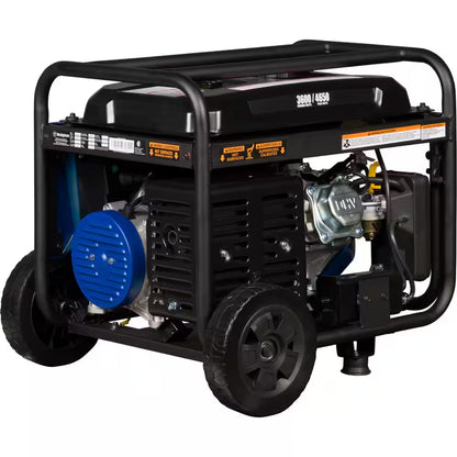 4,650/3,600-Watt Recoil Start Gas Powered Portable Generator with Wheel and Handle Kit, CO Sensor