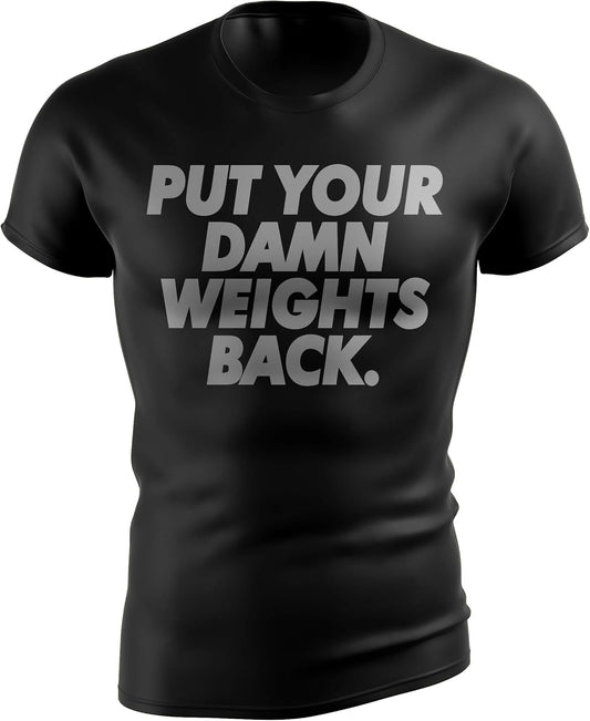 Bodybuilding Shirts for Men - Motivational Gym Muscle Black Tshirt
